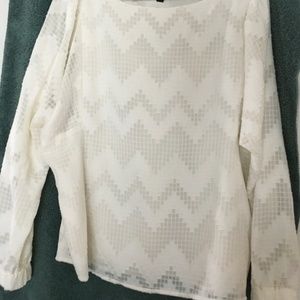 Ivory Banana Republic blouse